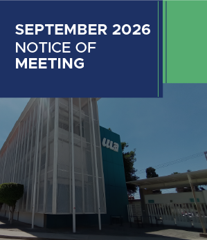 September 2026 meeting notice